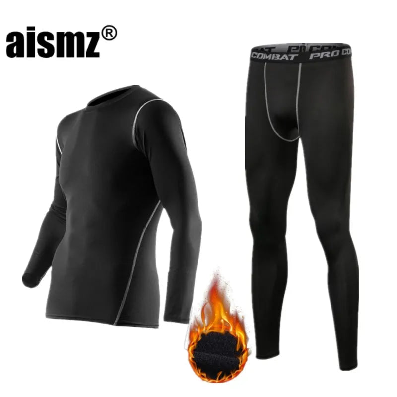 Compression Fleece Winter Long Johns Thermal Underwear