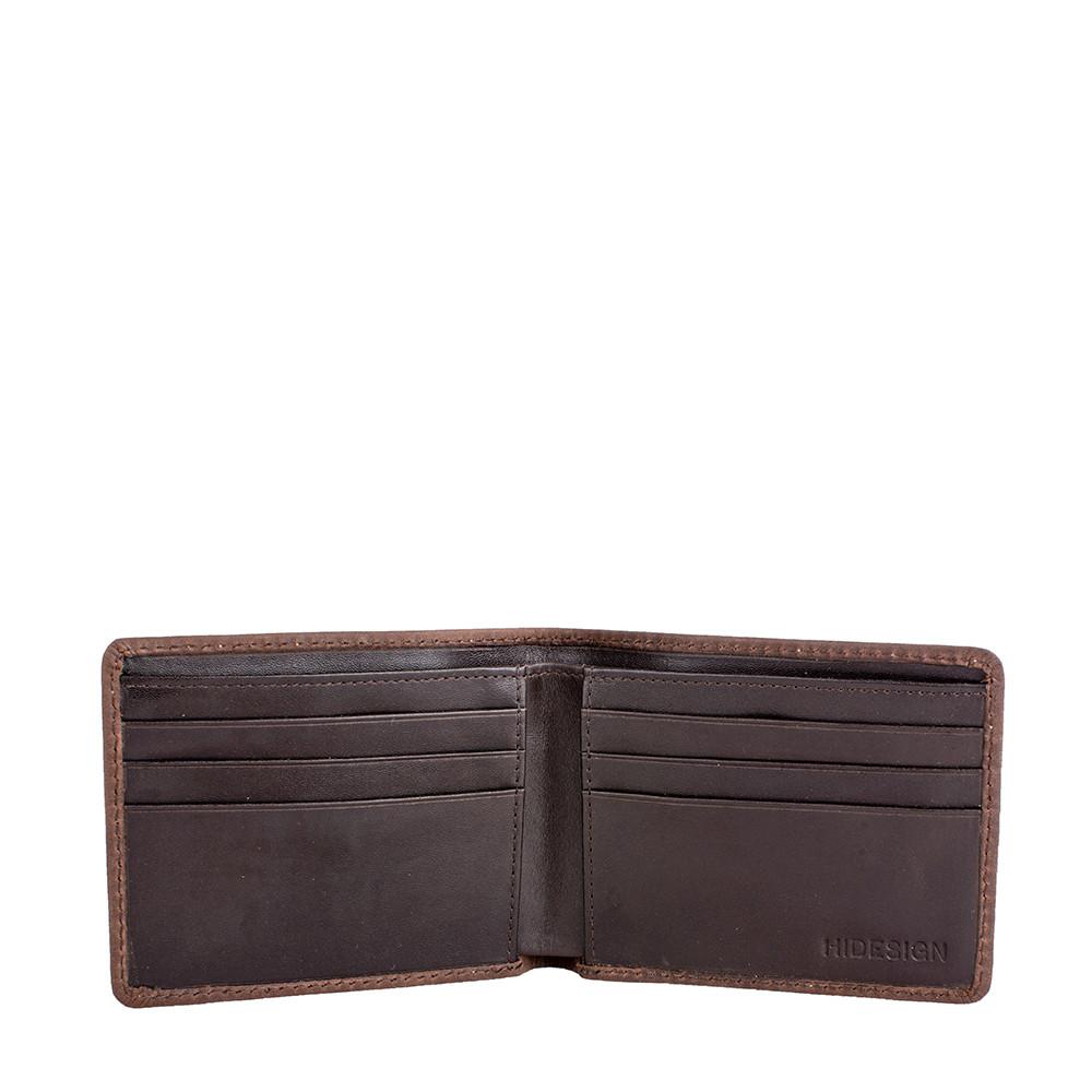 Camel Stitch RFID Blocking Bifold Leather Wallet