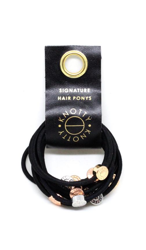 Signature Pony Set of 10 | Black