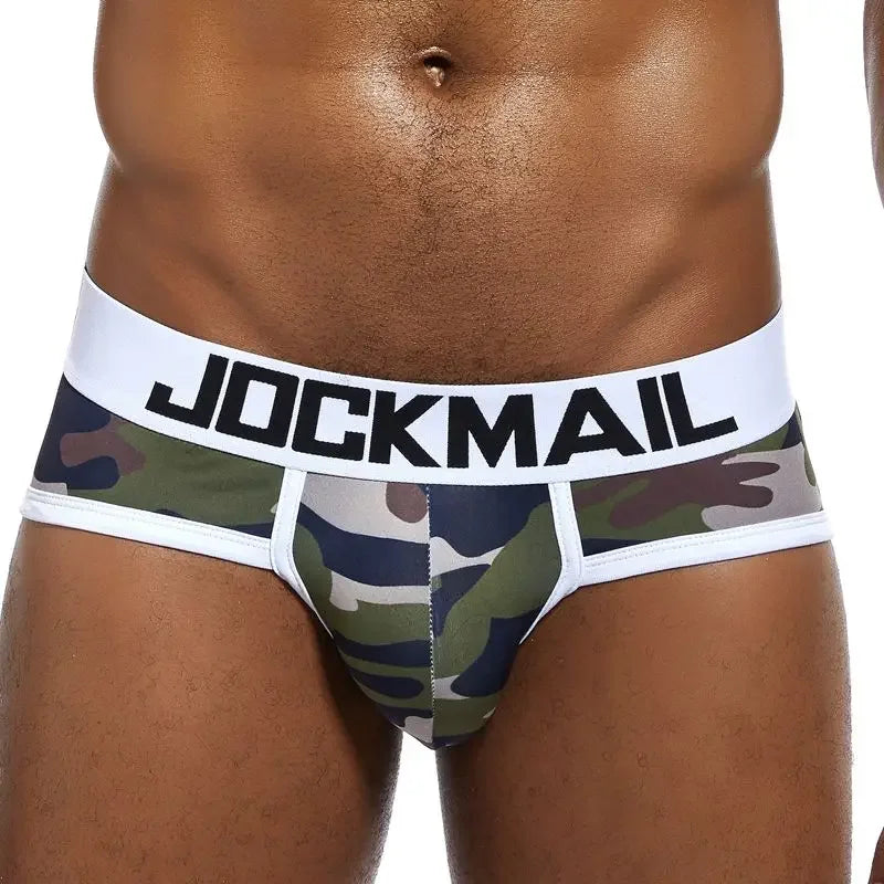 Men's Nylon Ice Silk Animal Cartoon Print Underwear Brief