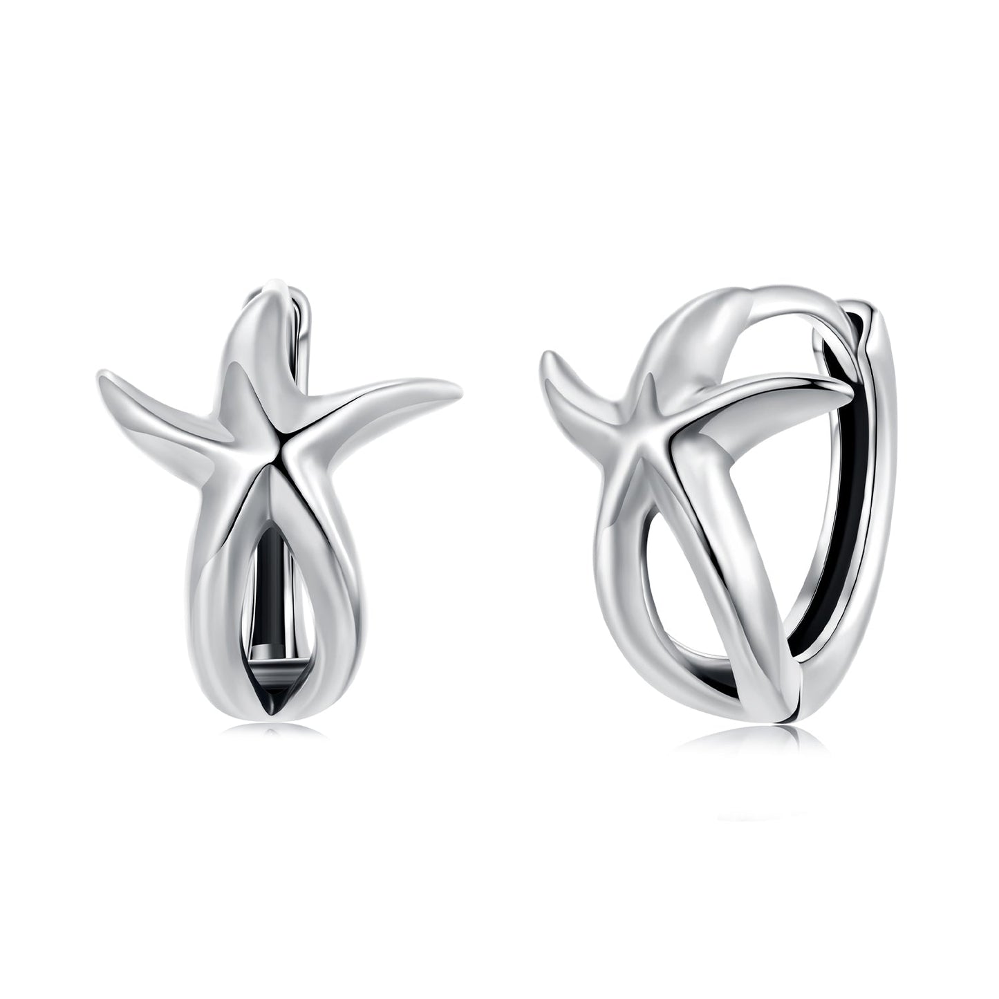 925 Sterling Silver Oxidized Silver Earrings 1.2*1.5cm for Women