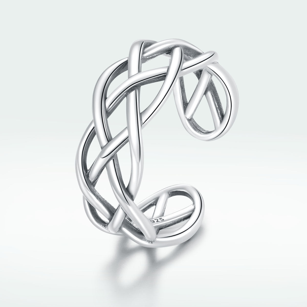 925 Sterling Silver Oxidized Ring 0.8cm for Women