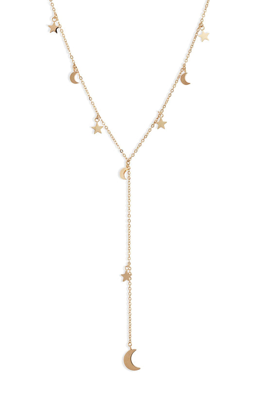 Sun Moon Stars Y-Necklace