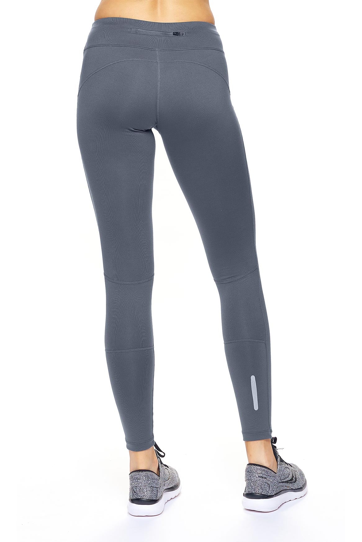 Mid-Rise Zip Pocket Full Length Leggings