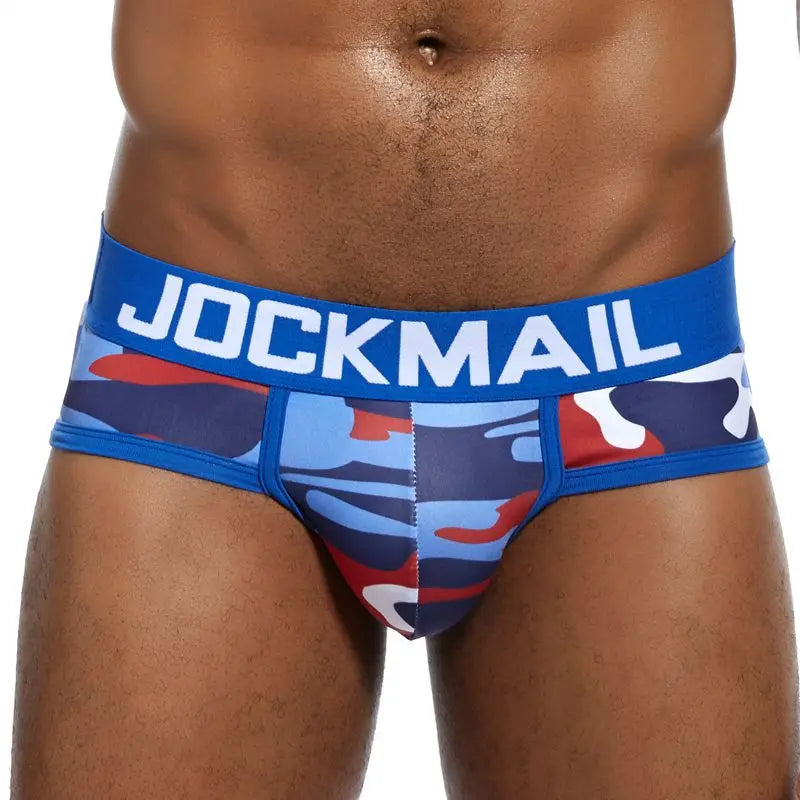 Calzoncillos tipo slip de seda helada con estampado de camuflaje para hombre de JOCKMAIL