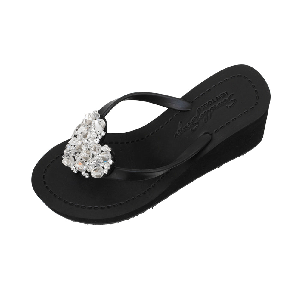 Chelsea Heart (Crystal) - Women's High Wedge