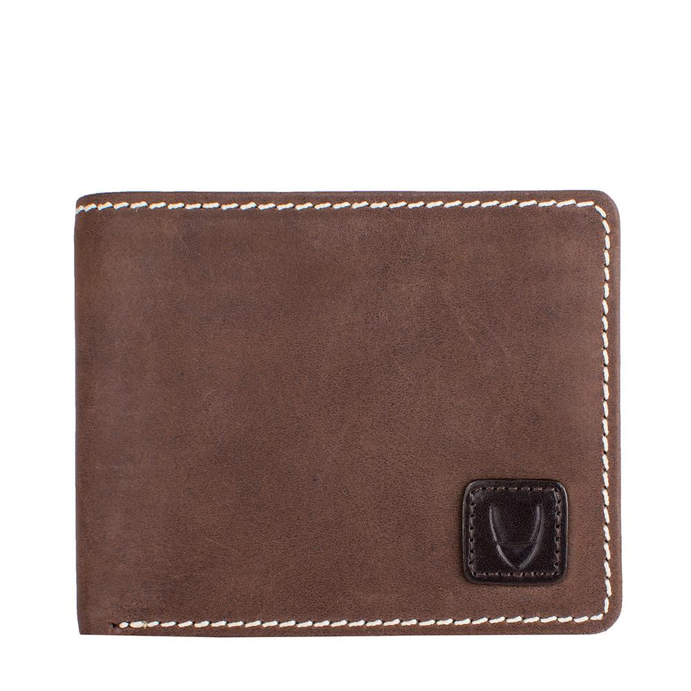 Camel Stitch RFID Blocking Bifold Leather Wallet