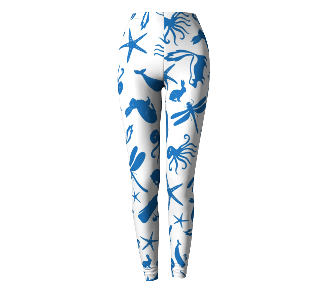 Leggings con múltiples criaturas