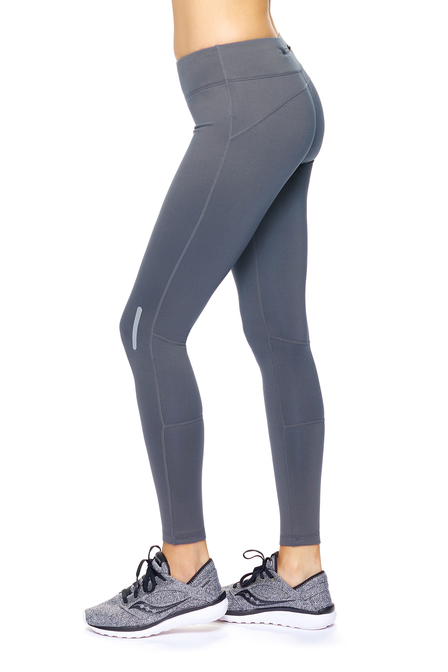 Mid-Rise Zip Pocket Full Length Leggings