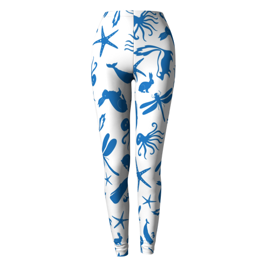 Leggings con múltiples criaturas