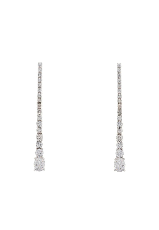 Hollywood Drop Earrings Silver