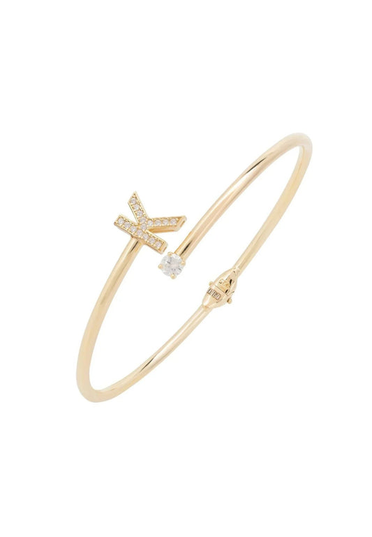 Initial Bangle Gold K