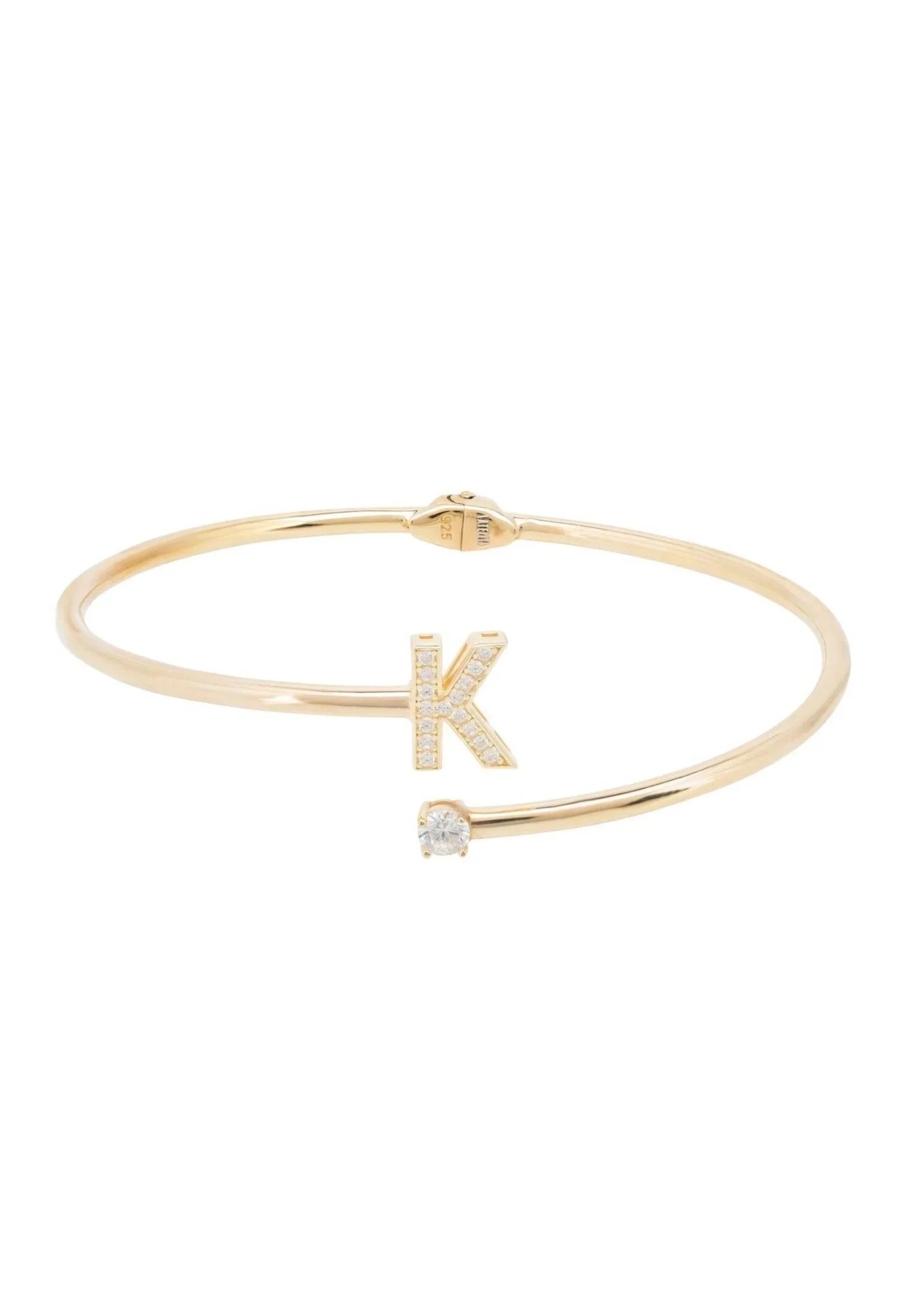 Initial Bangle Gold K