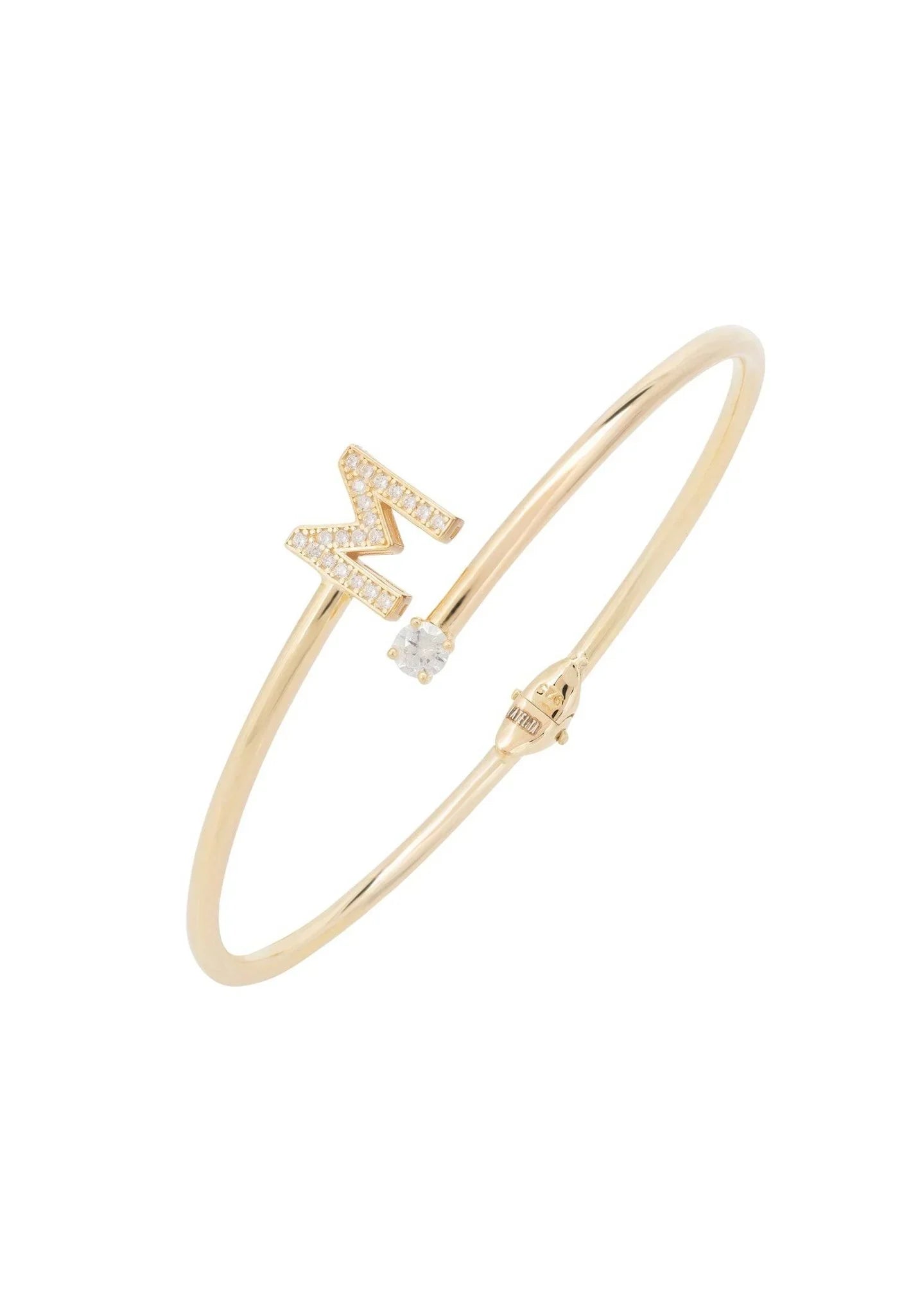 Initial Bangle Gold M