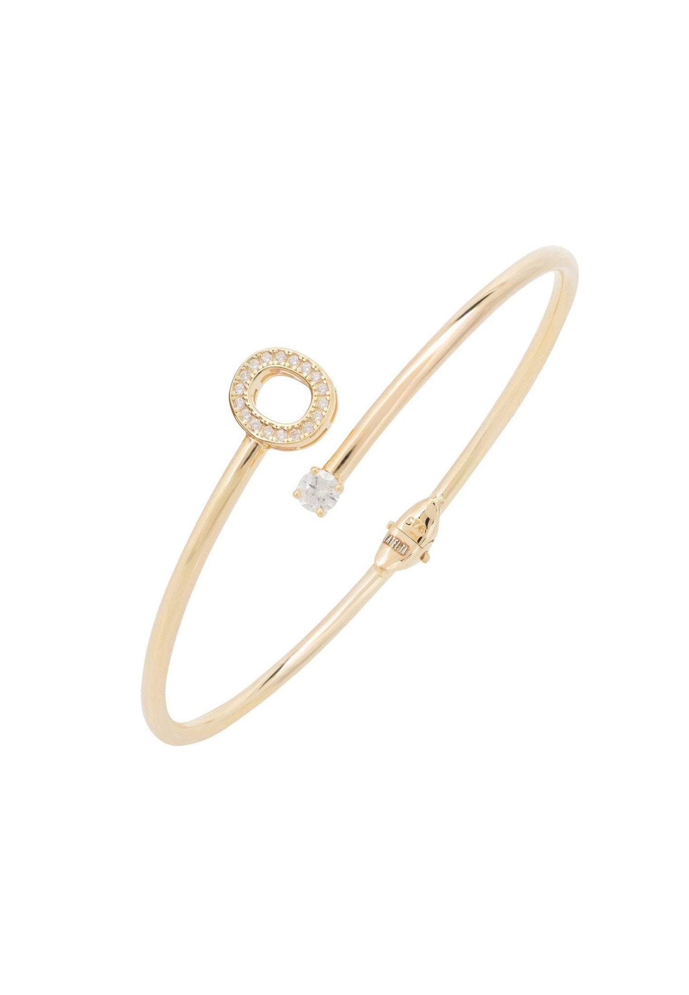 Initial Bangle Gold O