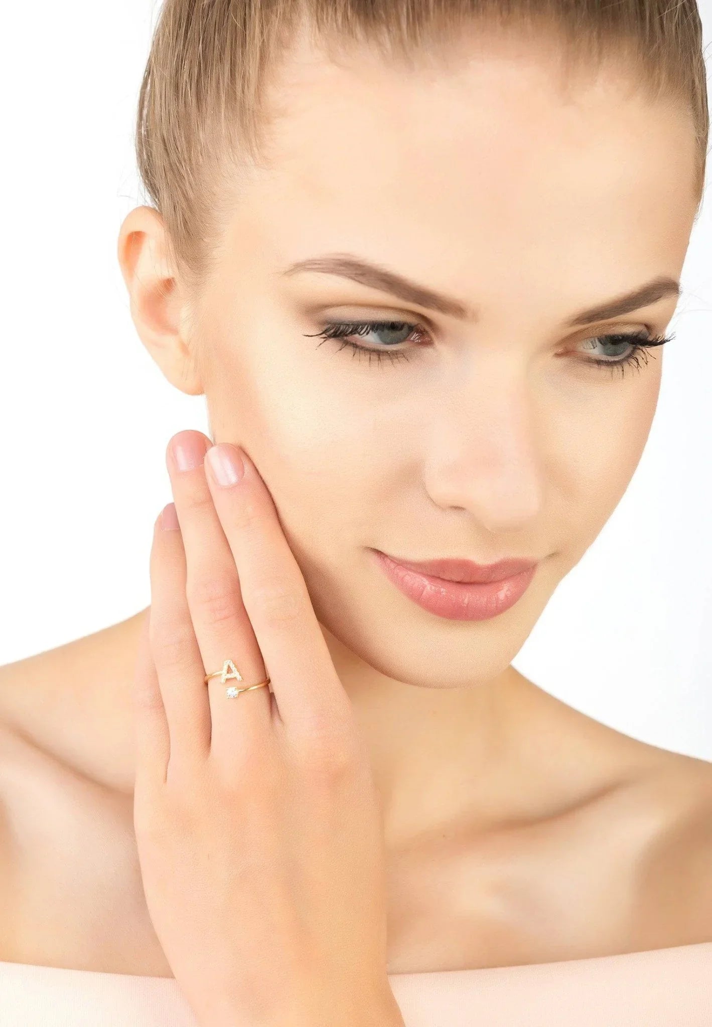 Initial Ring Gold A