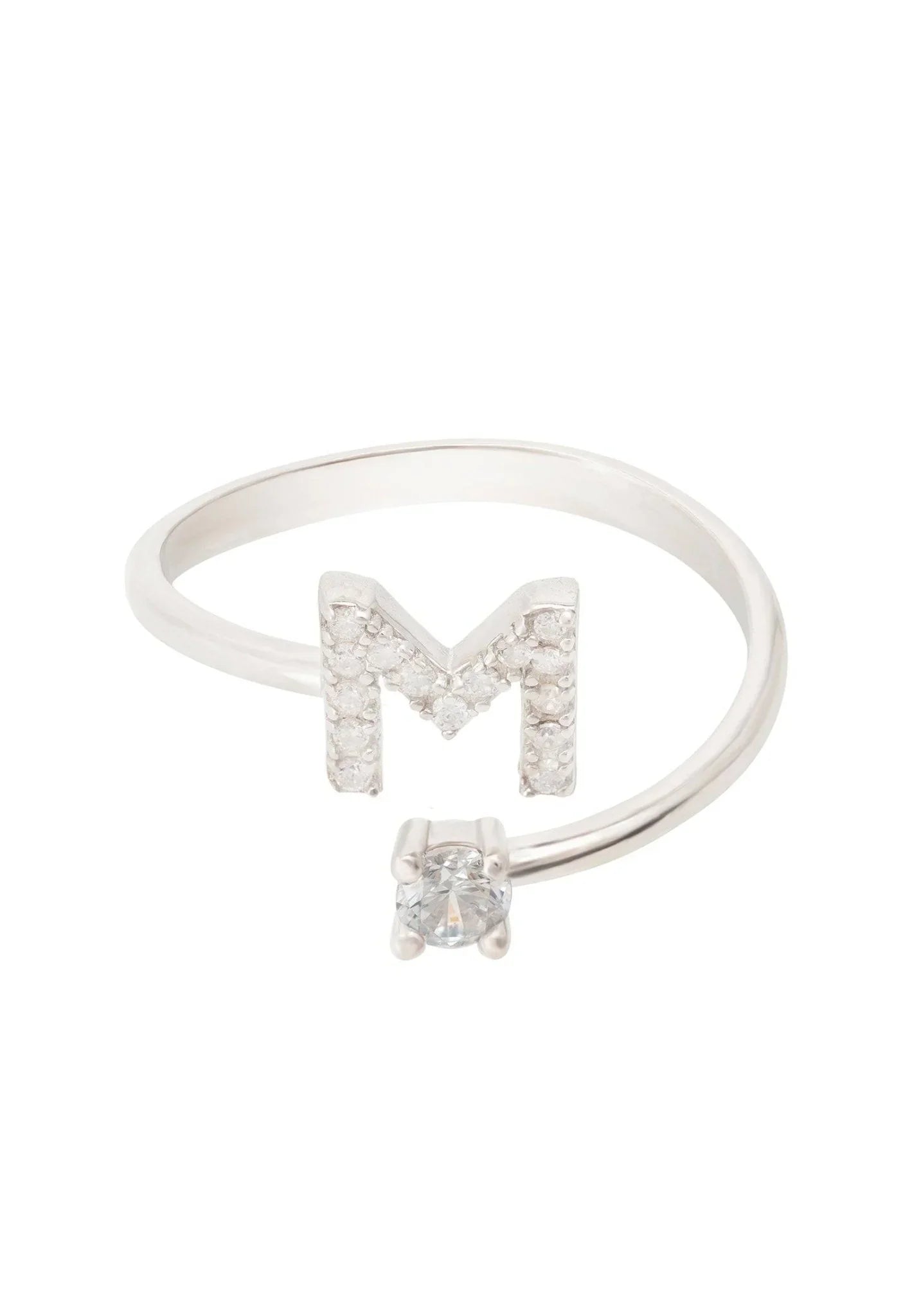 Initial Ring Silver M