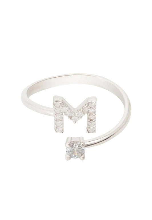 Initial Ring Silver M