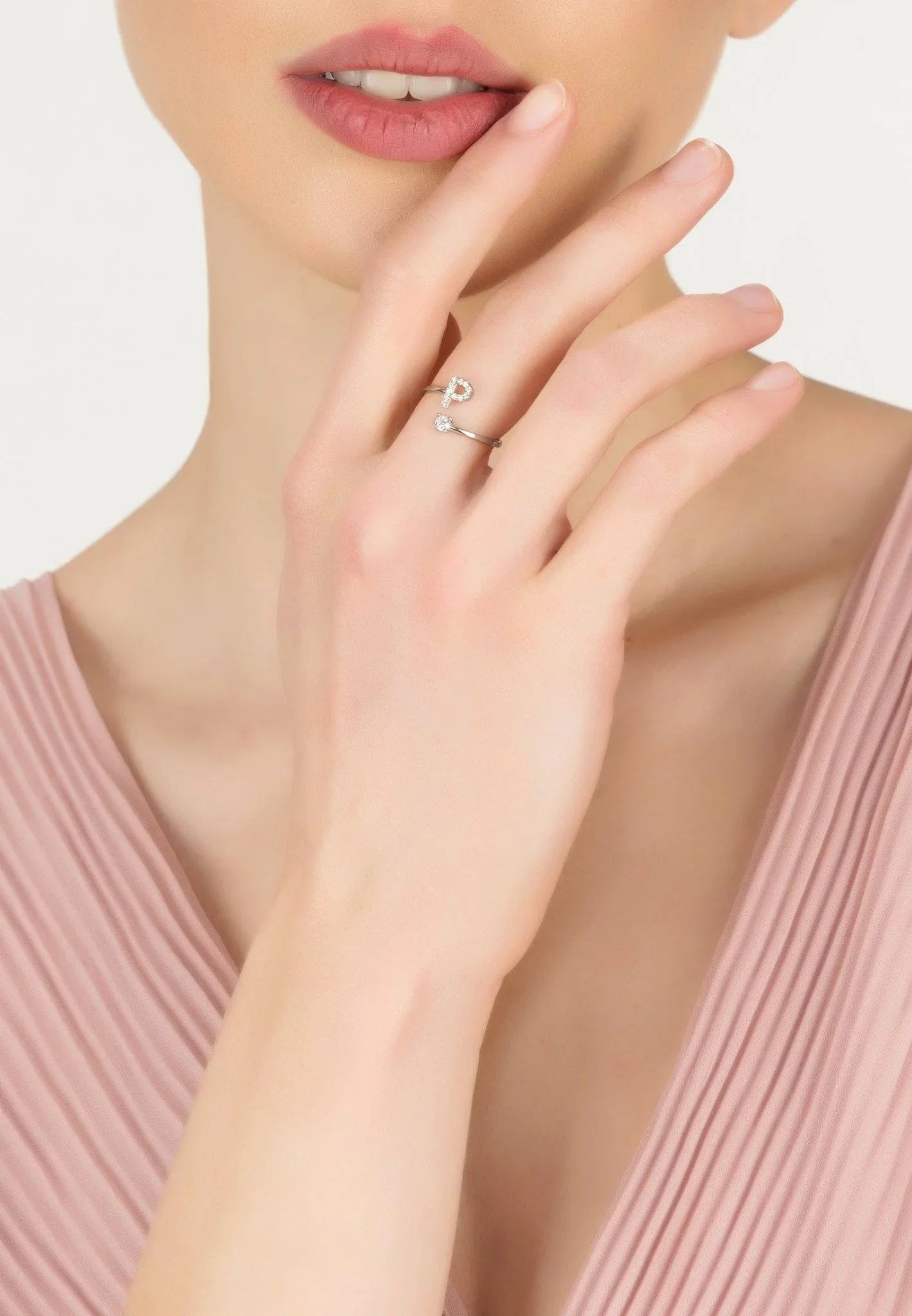 Initial Ring Silver P