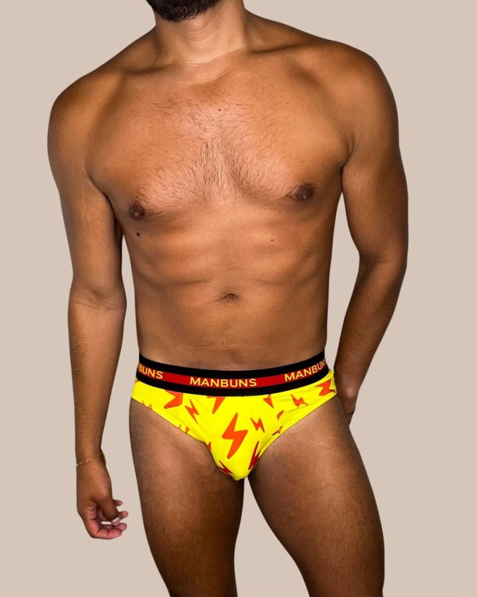 MANBUNS Men's Lightning Bolt Brief Underwear