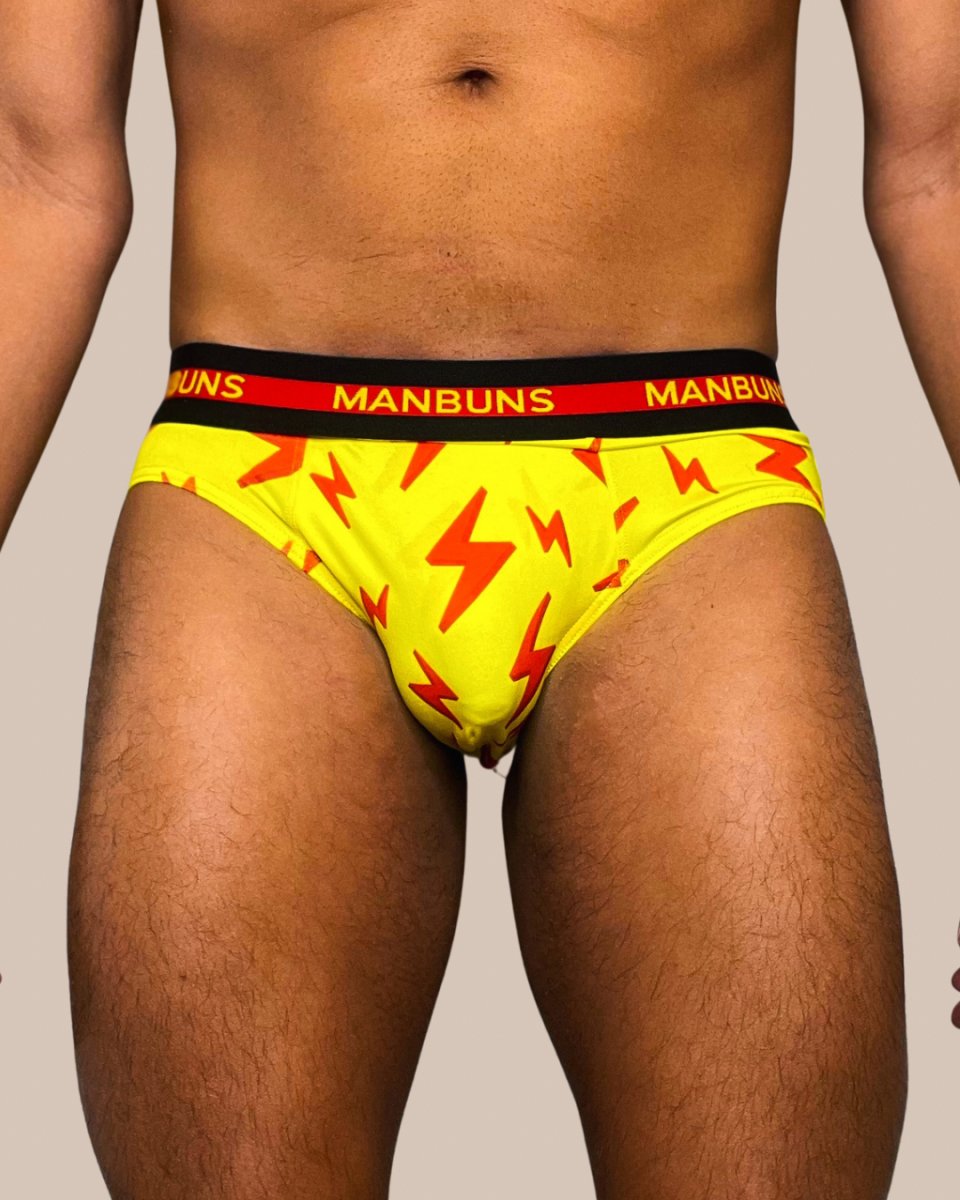 MANBUNS Men's Lightning Bolt Brief Underwear