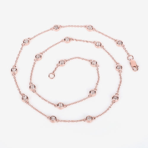 1.62 Carat Genuine Morganite .925 Sterling Silver Necklace