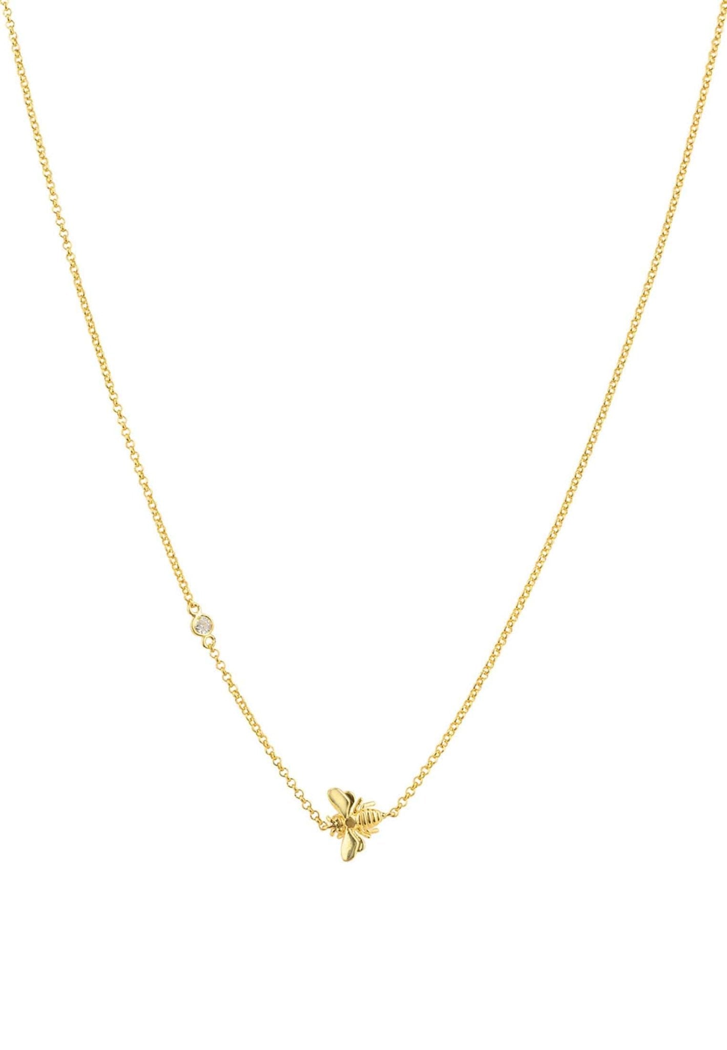 Queen Bee Necklace Gold