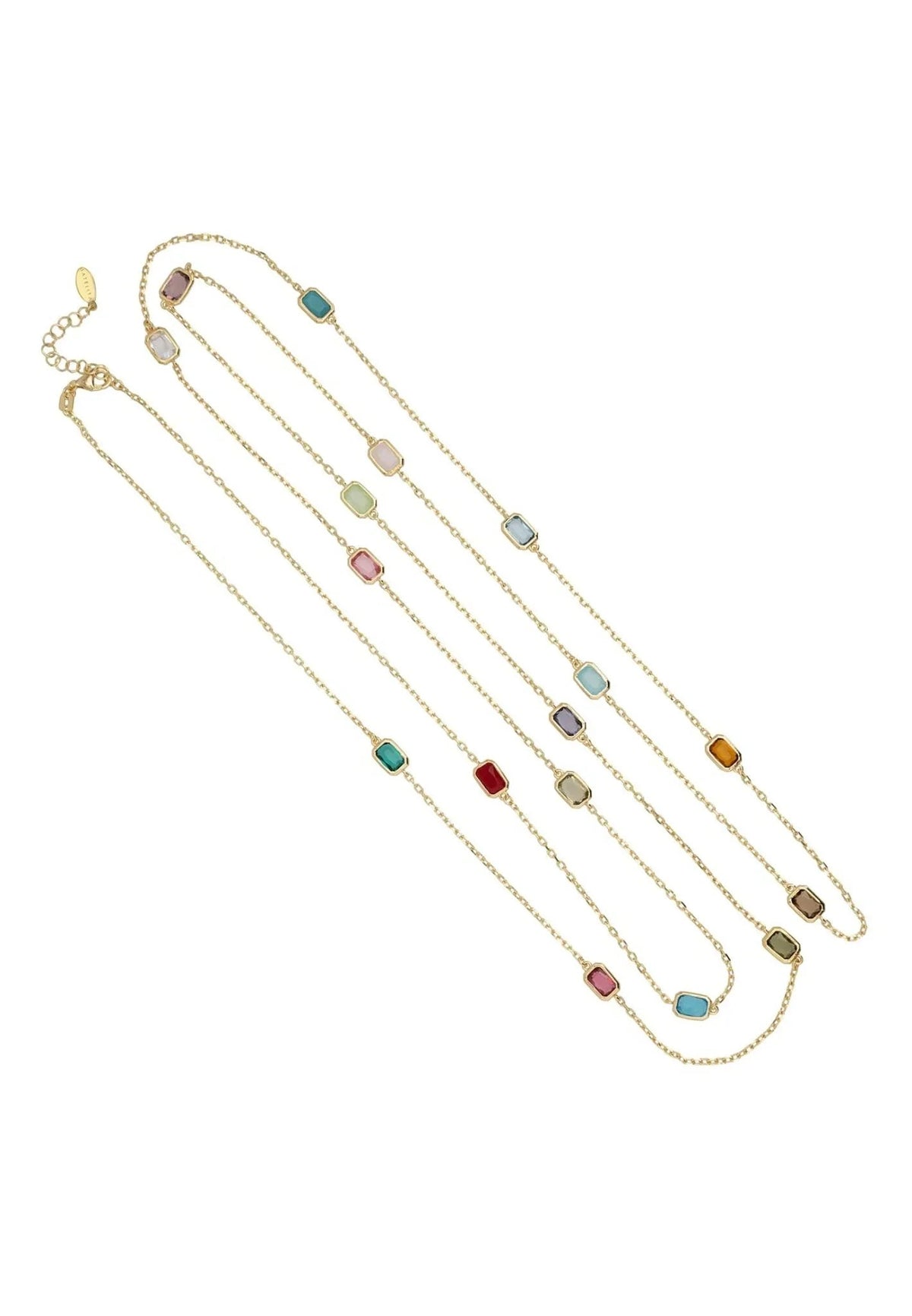 Venice Rainbow 120cm Necklace Gold